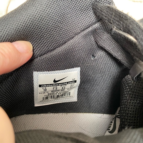 Nike Lunar Force black suede sneaker size 10 - Picture 5 of 5